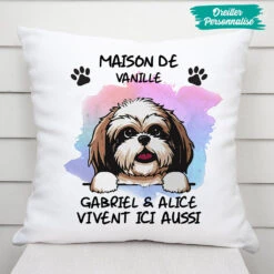 Coussin Maison De Chien Personnalisé - Coussin Chien Personnalisé -Cadeau Plus 0006P040CFR2 present personnalisable Coussin chien personne 3fb31a50 aa40 4f19 bf7b 66c53b66f553