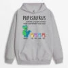 Sweat à Capuche Papisaurus Papasaurus Cool De Petits Dinosaures Personnalisé 1 Sweat à Capuche Papisaurus Papasaurus Cool De Petits Dinosaures Personnalisé -Cadeau Plus 0030HFR1 present Personalisable SweataCapuche dinosaures papa papi