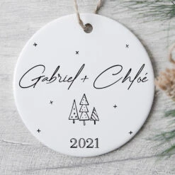 Ornement Couple, Amoureux Personnalisé