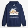 Sweat à Capuche La Vie N‘est Pas Parfaite Chiens Personnalisé -Cadeau Plus 0090AHFR1 cadeau Personalisable Sweat a Capuche chiens personne
