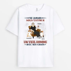 T-shirt Un Homme Et Des Chats Personnalisé