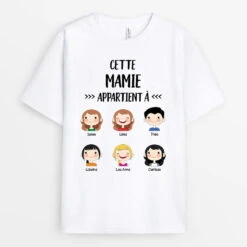 T-shirt Cette Mamie Appartient À Extraordinaire Personnalisé