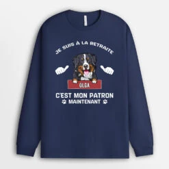 Manches Longues Mon Chien C'est Mon Boss Personnalisé