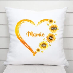 Coussin Le Cœur De Mamie, Maman Personnalisé
