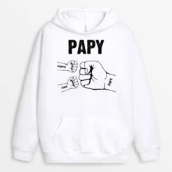 Sweat à Capuche Bosse De Poing De Papa Papi Enfants Personnalisé