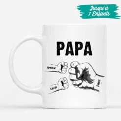 Mug Bosse De Poing De Papa Enfants Personnalisé