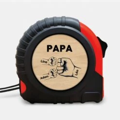 Mètre Ruban Personnalisable Papa Avec Poings