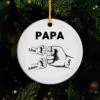 Ornement Céramique Personnalisé Pour Papy - Avec Poings -Cadeau Plus 0263OFR1 ornement ceramique personnalise pour papy avec poings 0263okl8b