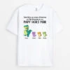 T-shirt Papa Hors Pair Version Dinosaures Personnalisé -Cadeau Plus 0268A200BFR1 cadeau personnalisable T shirt dinosaure papa papi