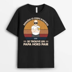 T-shirt Papa Hors Pair Personnalisé