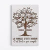 Toile Personnalisée Famille Avec Arbre De Vie En Cœur -Cadeau Plus 0373C248IFR1 Cadeau Personnalise Toile Arbre Famille 5bfcbc8c 7c51 46cd 89ee 501f882f6b7f