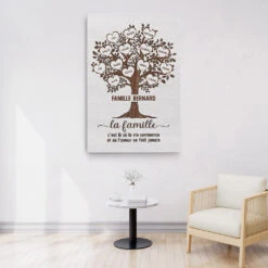 Toile Personnalisée Famille Avec Arbre De Vie En Cœur -Cadeau Plus 0373C248IFR3 Cadeau Personnalise Toile Arbre Famille ec1d6115 3d16 4391 a71b 2553378bc372
