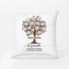 Coussin Famille Personnalisé Avec Arbre En Cœur Dessiné -Cadeau Plus 0373PFR1 larbre de lamour coussin famille personnalise