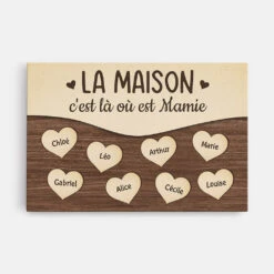Toile La Maison Personnalisée