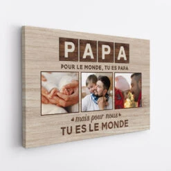 Toile Maman Maman Tu Es Le Monde Personnalisée -Cadeau Plus 0434CFR2 Personnalise Toile Photo Papa Maman 0e44cdb5 722d 4751 9647 e36ca2fa8e73