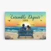Toile Ensemble Depuis Personnalisée 1 Toile Ensemble Depuis Personnalisée -Cadeau Plus 0489C595GFR1 Cadeau Personnalise Toile Personnes Couples Plage 1778ec3a 7a33 4b6f 84f2 2fecec395390