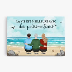 Toile La Vie Est Meilleure Personnalisée
