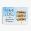Toile Famille Folie Bonheur Amour Personnalisée 1 Toile Famille Folie Bonheur Amour Personnalisée -Cadeau Plus 0546CFR1 Cadeau Personnalise Toile Folie Bonheur Amour Famille