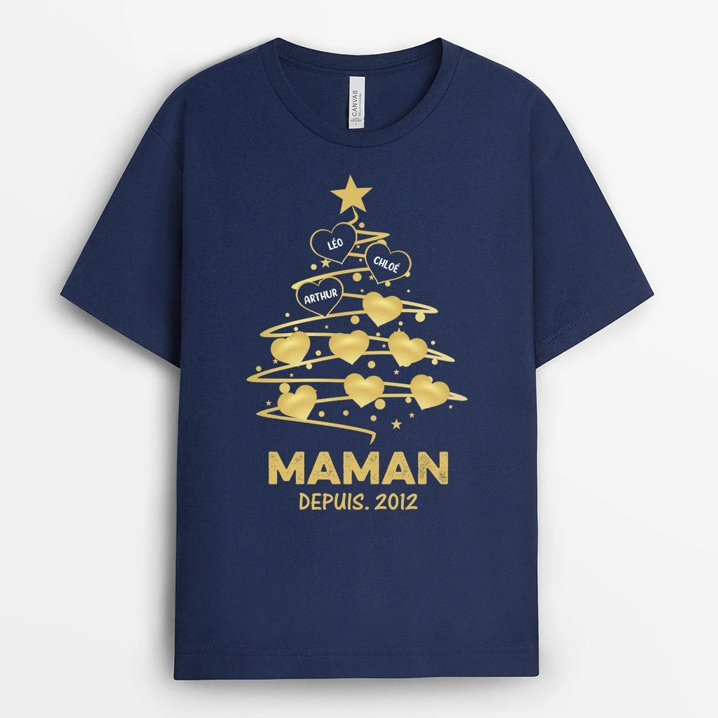 T-shirt Maman Papa Personnalisé 5 T-shirt Maman Papa Personnalisé – Image 3