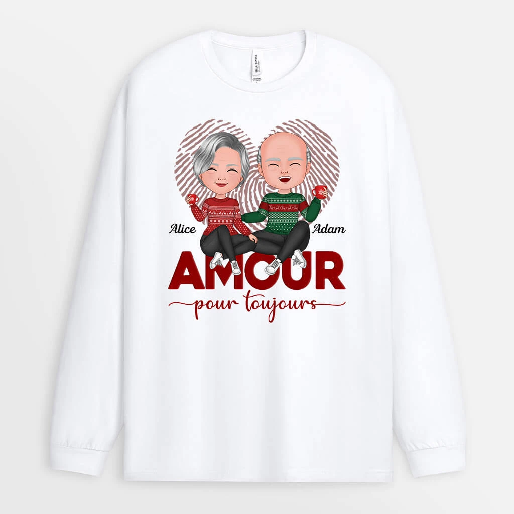 Manches Longues Amour Pour Toujours Personnalisé 4 Manches Longues Amour Pour Toujours Personnalisé – Image 2