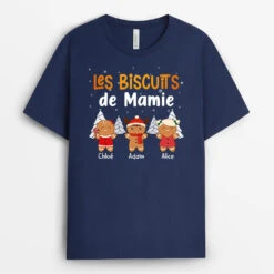 T-shirt Les Biscuits De Mamie Maman Personnalisé
