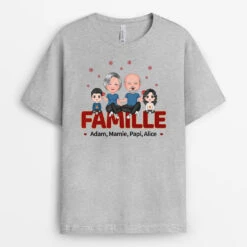 T-shirt Famille Flocon De Neige Personnalisé