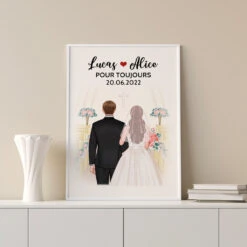 Poster Amour Pour Toujours Personnalisé -Cadeau Plus 0719S597GFR3 Cadeau Personnalise Poster Couples Amoureux Saint Valentin 45b2628f 6443 49ce 813b 84c7fe2c4a3a