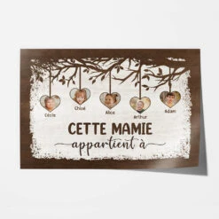 Poster Cette Mamie Appartient À Personnalisé