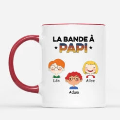 Mug La Bande à Papa Papi Personnalisé -Cadeau Plus 0755MFR2 Cadeau Personnalise Mug Bande Papa Papi