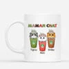 Mug Maman Chat Tasse Personnalisé -Cadeau Plus 0768MFR1 Cadeau Personnalise Mug Chat Amoureux des Chats