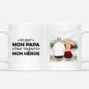 Mug Personnalisé – Mon Papa, Mon Héros Pour Toujours -Cadeau Plus 0769MFR1 Cadeau Personnalise Mug Heros Papa Papi