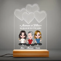 Veilleuse Maman Et Enfants Personnalisée -Cadeau Plus 0785LFR1 Cadeau Personnalise Lampe LED 3D Bande Mamie Maman 83f87f5f bd8c 41de a58d b902e4f29ef2