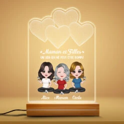 Veilleuse Maman Et Enfants Personnalisée