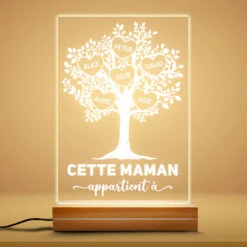 Veilleuse Personnalisée Mamie Avec Arbre De Vie