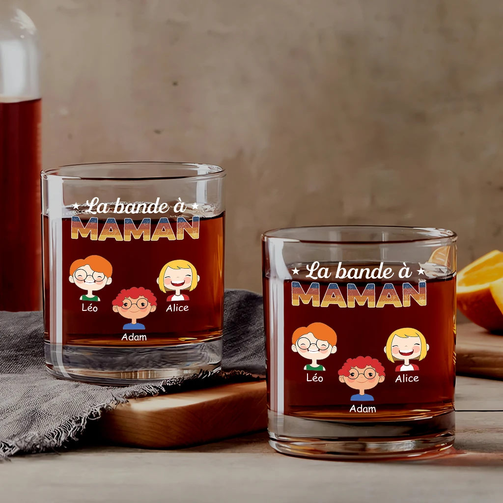 Verre À Whisky Personnalisé - La Bande À Papy Vintage 4 Verre À Whisky Personnalisé - La Bande À Papy Vintage – Image 2