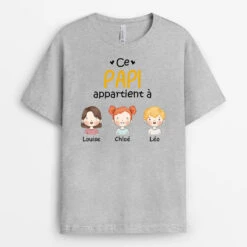 Tee Shirt Personnalisé Papy - Ce Papi Appartient À