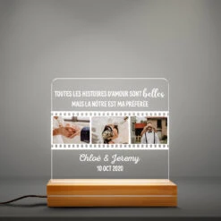 Veilleuse Notre Histoire D'Amour Personnalisée -Cadeau Plus 0829LFR3 Cadeau Personnalise Veilleuse LED 3D Histore Amour Amoureux Couple ad8552e9 b765 4945 a6c3 ba9cbeb2b01b