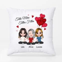 Coussin Telle Mère Telle Fille Personnalisé -Cadeau Plus 0831PFR2 Cadeau Personnalise Coussin Mere Fille Maman Mamie 075a71ab 9835 4659 b481 5bf9bce642f1