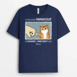 T Shirt Personnalisé Chat - Meilleur Papa Chat / Meilleure Maman Chat -Cadeau Plus 0848AFR2 Cadeau Personnalise T shirt Meilleur Papa Amoureux des Chats 725d180e 4558 41b2 8435 7bed066f4927