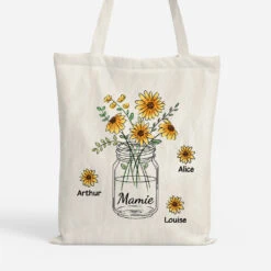Vase De Fleurs De Maman - Tote Bag Personnalisé Maman
