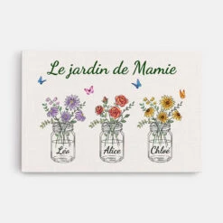 Toile Le Jardin De Maman Personnalisée