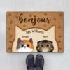 Paillasson Personnalisé Chat - Bonjour Le Chat 2 Paillasson Personnalisé Chat - Bonjour Le Chat -Cadeau Plus 0875DFR1 Cadeau Personnalise Paillasson Bonjour Amoureux des Chats