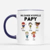 Mug Ma Bande M'Appelle Papy Personnalisé -Cadeau Plus 0906MFR2 Cadeau Personnalise Mug Bande Papa Papy