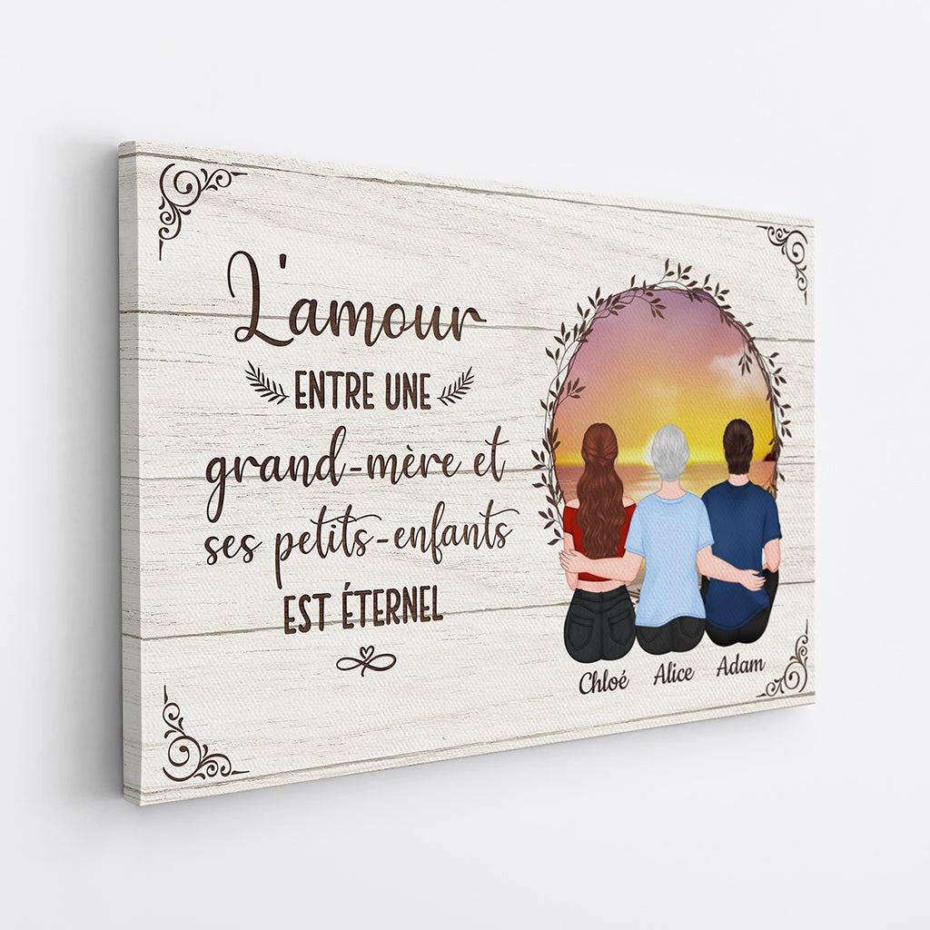 Toile L'Amour Est Éternel Personnalisée 4 Toile L'Amour Est Éternel Personnalisée – Image 2