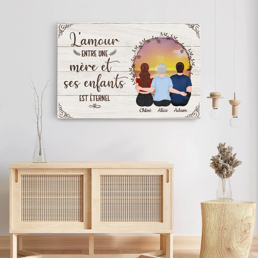 Toile L'Amour Est Éternel Personnalisée 5 Toile L'Amour Est Éternel Personnalisée – Image 3