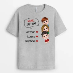 T-shirt On T'Aime Mamie Message D'Amour Personnalisé