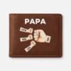 Portefeuille Cuir Personnalisé - Bosses De Poing De Papa
