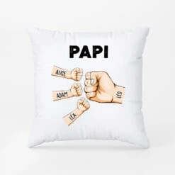 Bosse De Poing De Papy Avec Couleurs - Personnaliser Coussin Pour Papy