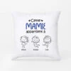 Coussin Cette Maman Mamie Appartient à Dessin Au Crayon Personnalisé -Cadeau Plus 0959PFR2 Cadeau Personnalise Coussin Mamie Maman