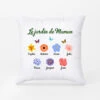 Coussin Le Jardin De Papillons De Maman Personnalisé -Cadeau Plus 0971PFR1 Cadeau Personnalise Coussin Jardin Mamie Maman